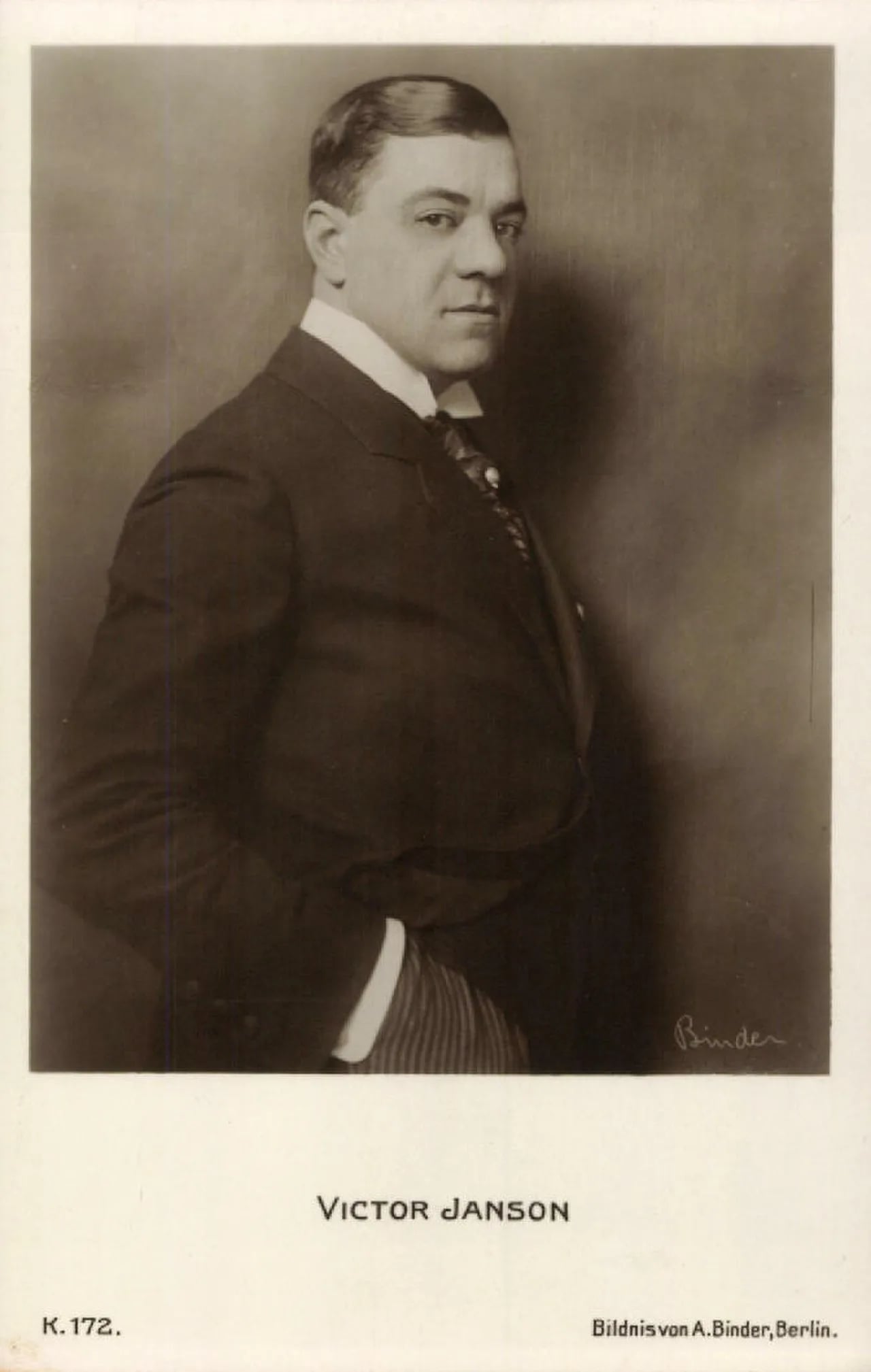 Portrait of Victor Janson (1884–1960) – memorial page