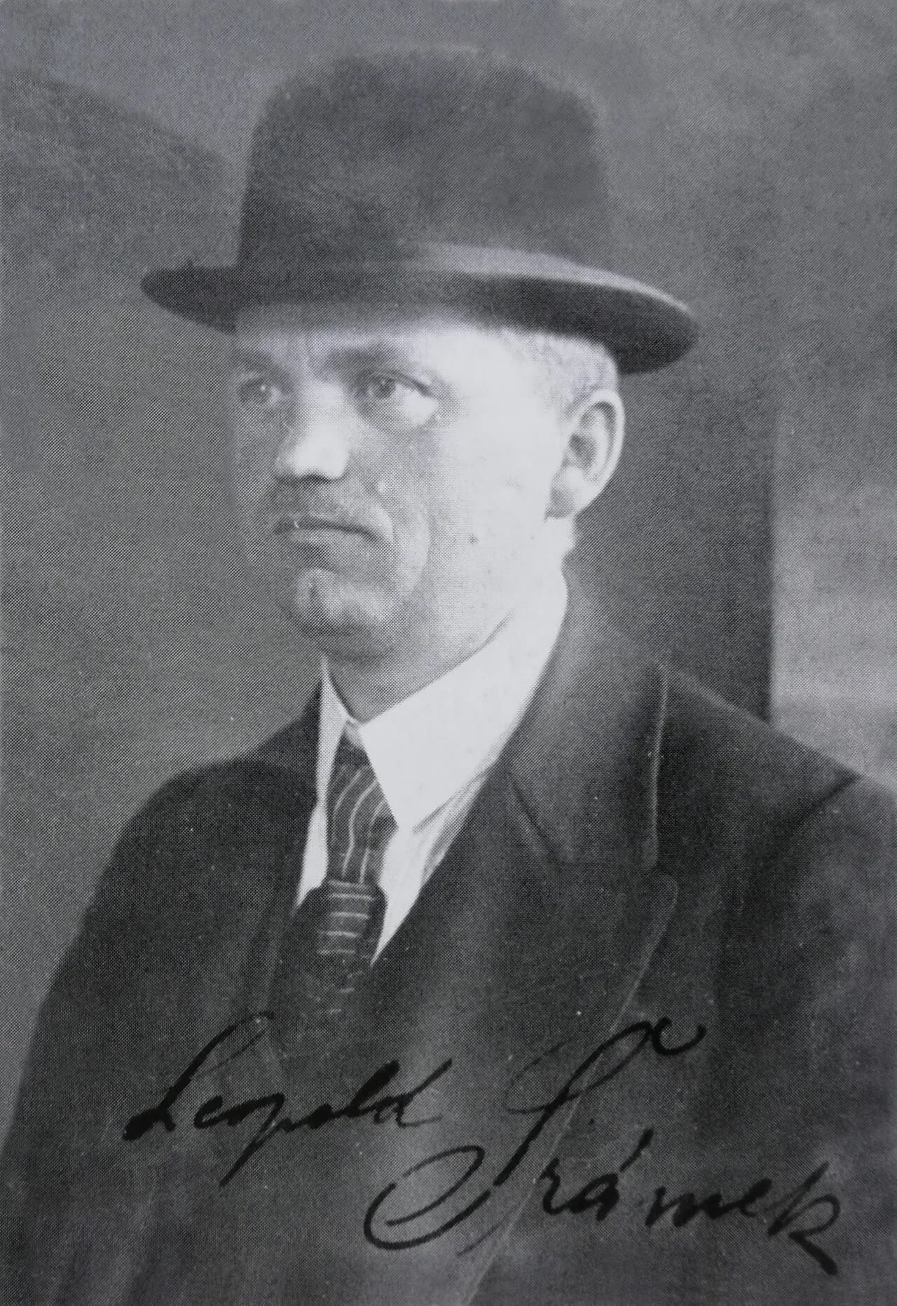 Porträt von Leopold Šrámek (1882–1942) – Gedenkseite