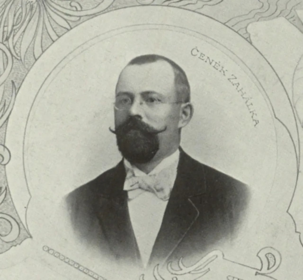 Porträt von Čeněk Zahálka (1856–1938) – Gedenkseite