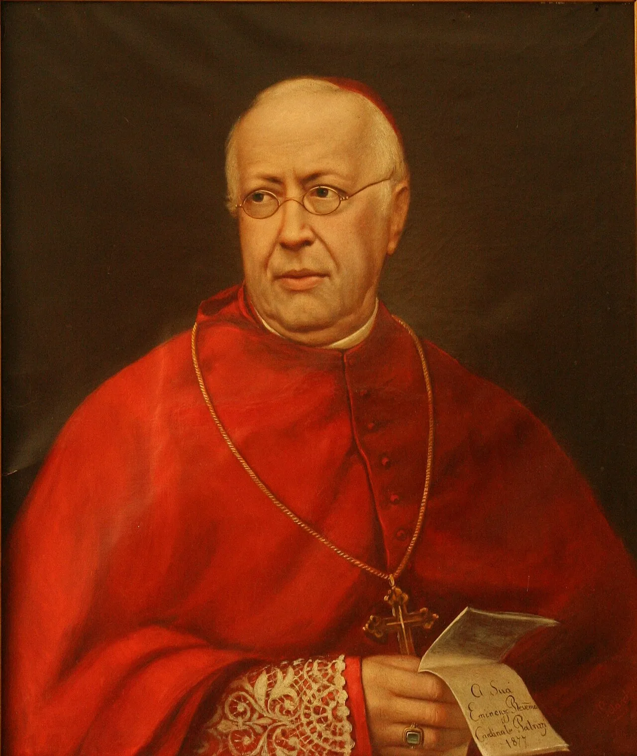Porträt von Costantino Patrizi Naro (1798–1876) – Gedenkseite