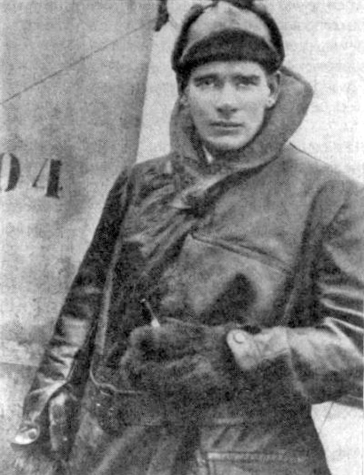 Porträt von Edward Mannock (1887–1918) – Gedenkseite