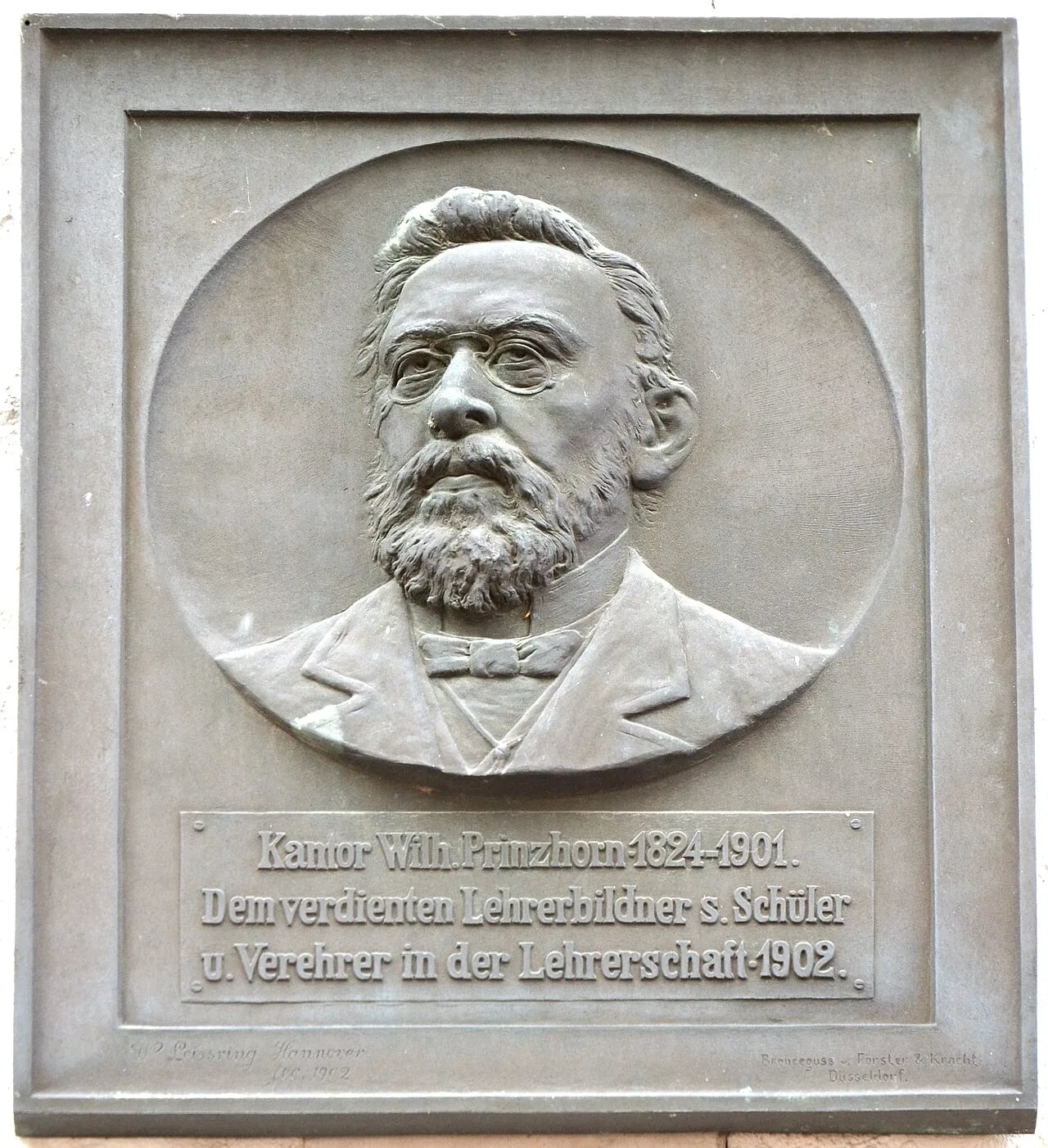 Porträt von Wilhelm Prinzhorn (1824–1901) – Gedenkseite