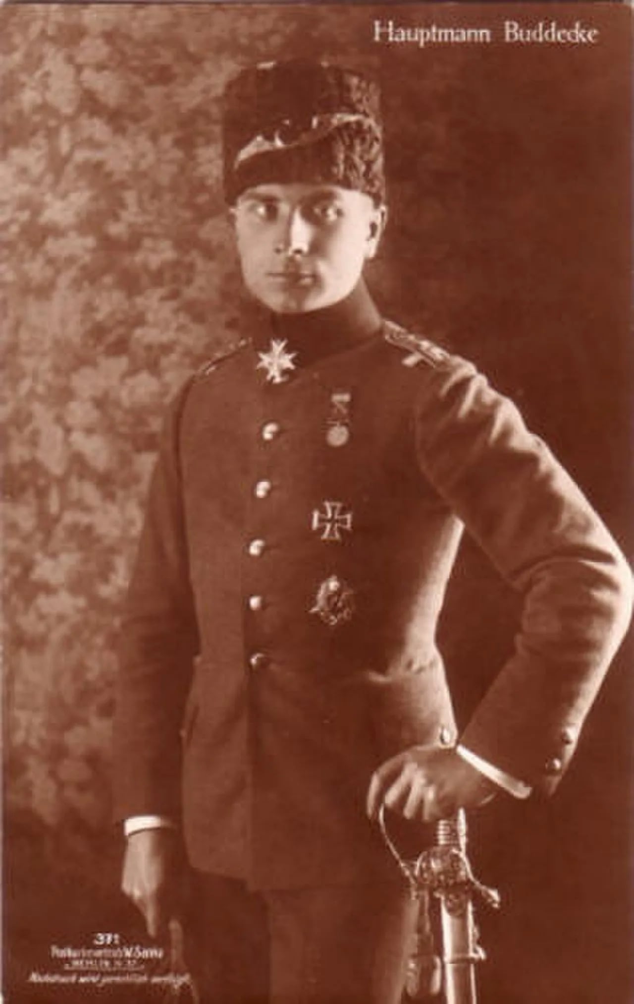 Porträt von Hans-Joachim Buddecke (1890–1918) – Gedenkseite