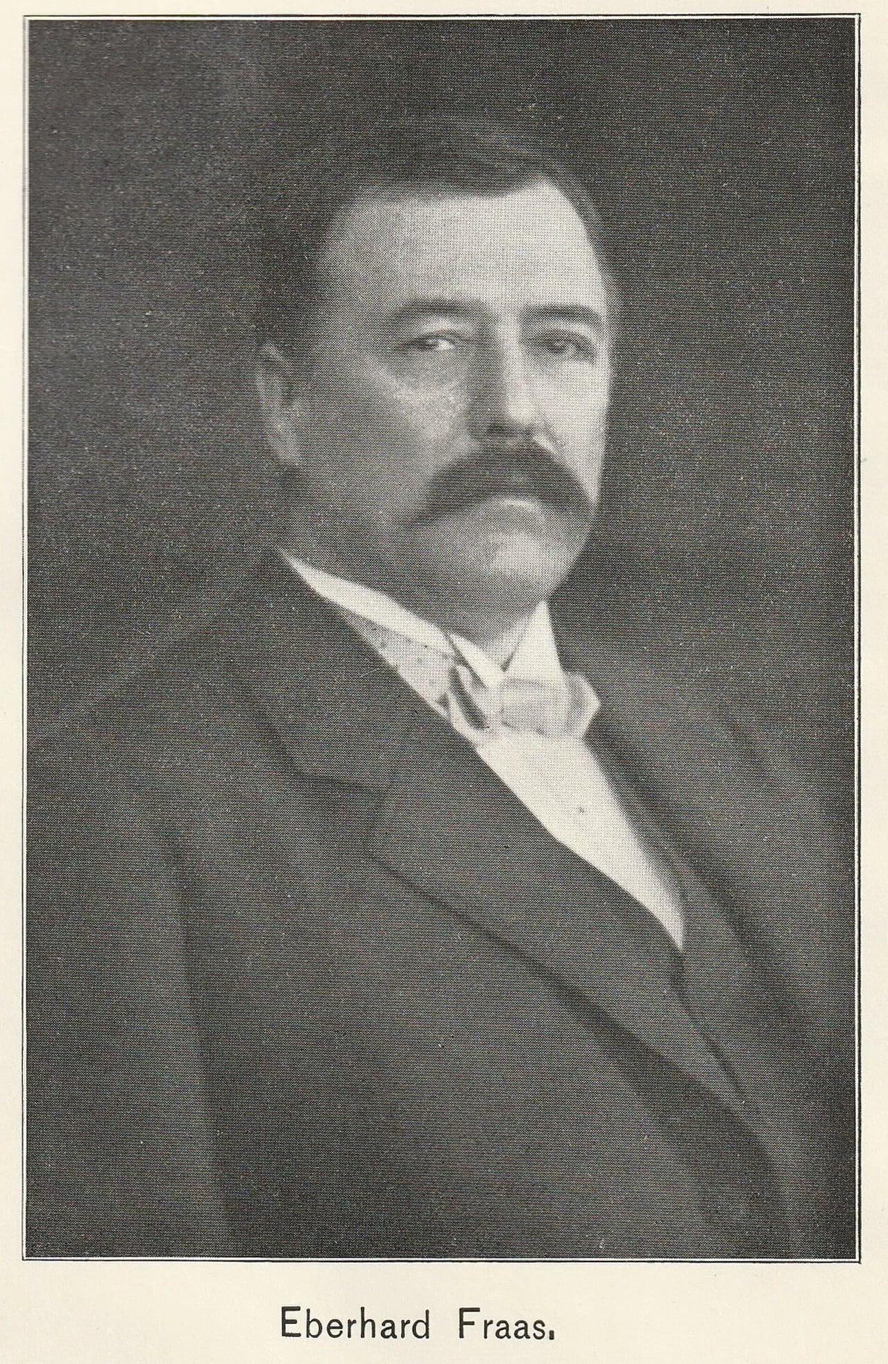 Portrait of Eberhard Fraas (1862–1915) – memorial page