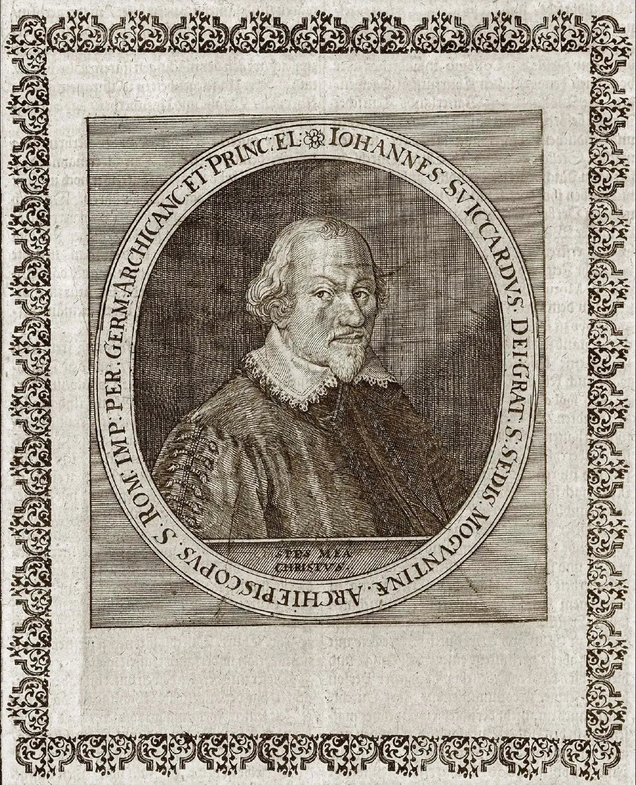 Porträt von Johann Schweikhard von Kronberg (1553–1626) – Gedenkseite