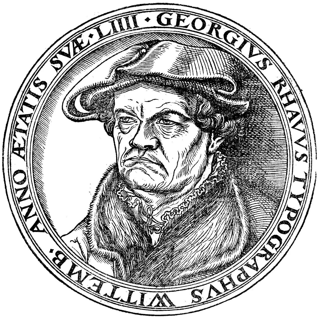 Porträt von Georg Rhau (1488–1548) – Gedenkseite