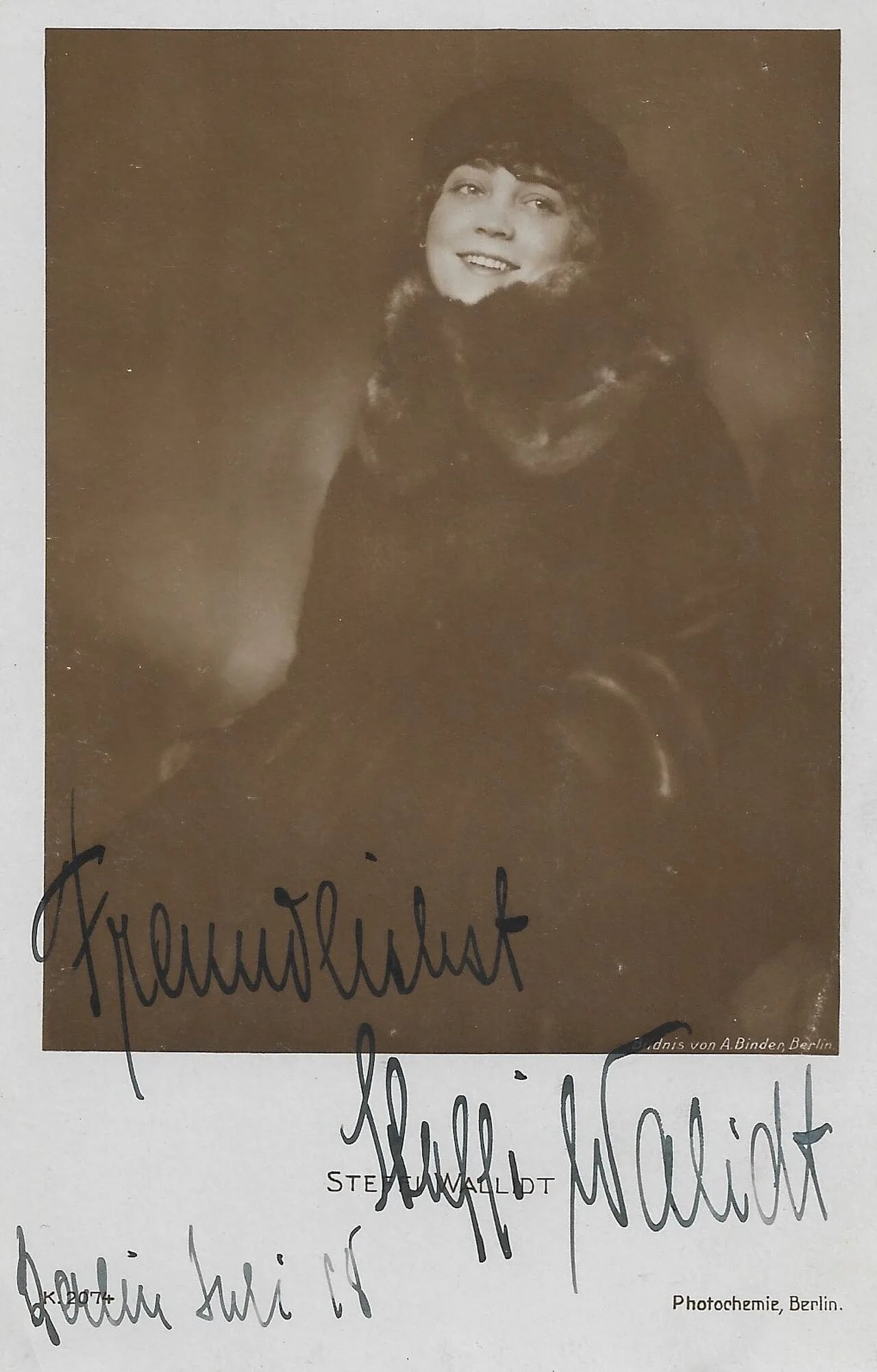 Porträt von Steffi Walidt (1889–1985) – Gedenkseite