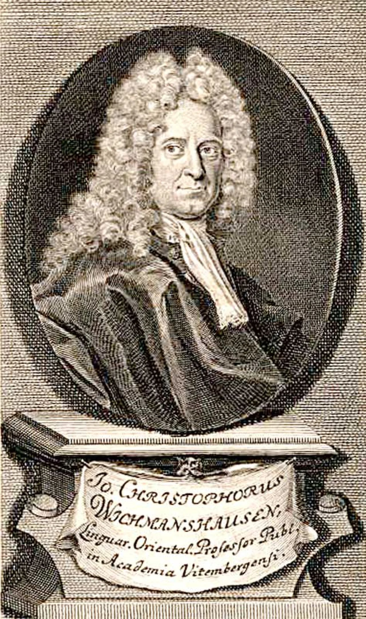 Porträt von Johann Christoph Wichmannshausen (1663–1727) – Gedenkseite