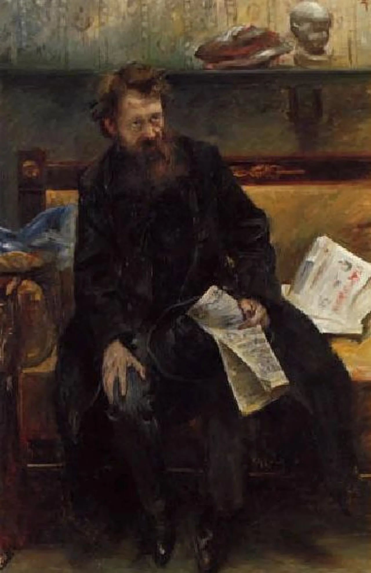 Porträt von Peter Hille (1854–1904) – Gedenkseite
