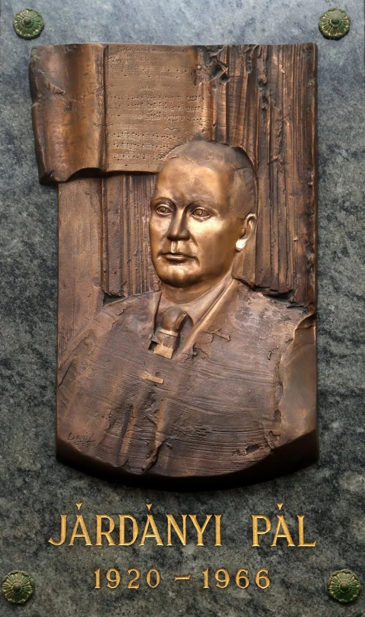 Portrait of Pál Járdányi (1920–1966) – memorial page