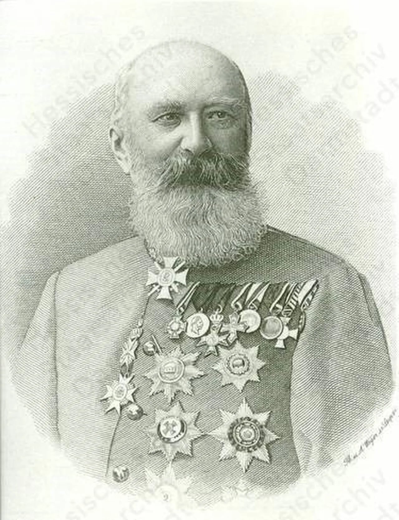 Porträt von Bruno zu Ysenburg und Büdingen (1837–1906) – Gedenkseite