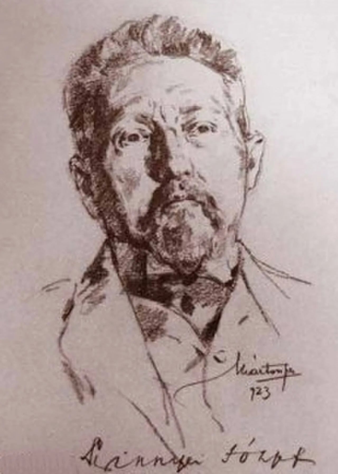 Portrait of József Szinnyei (1857–1943) – memorial page