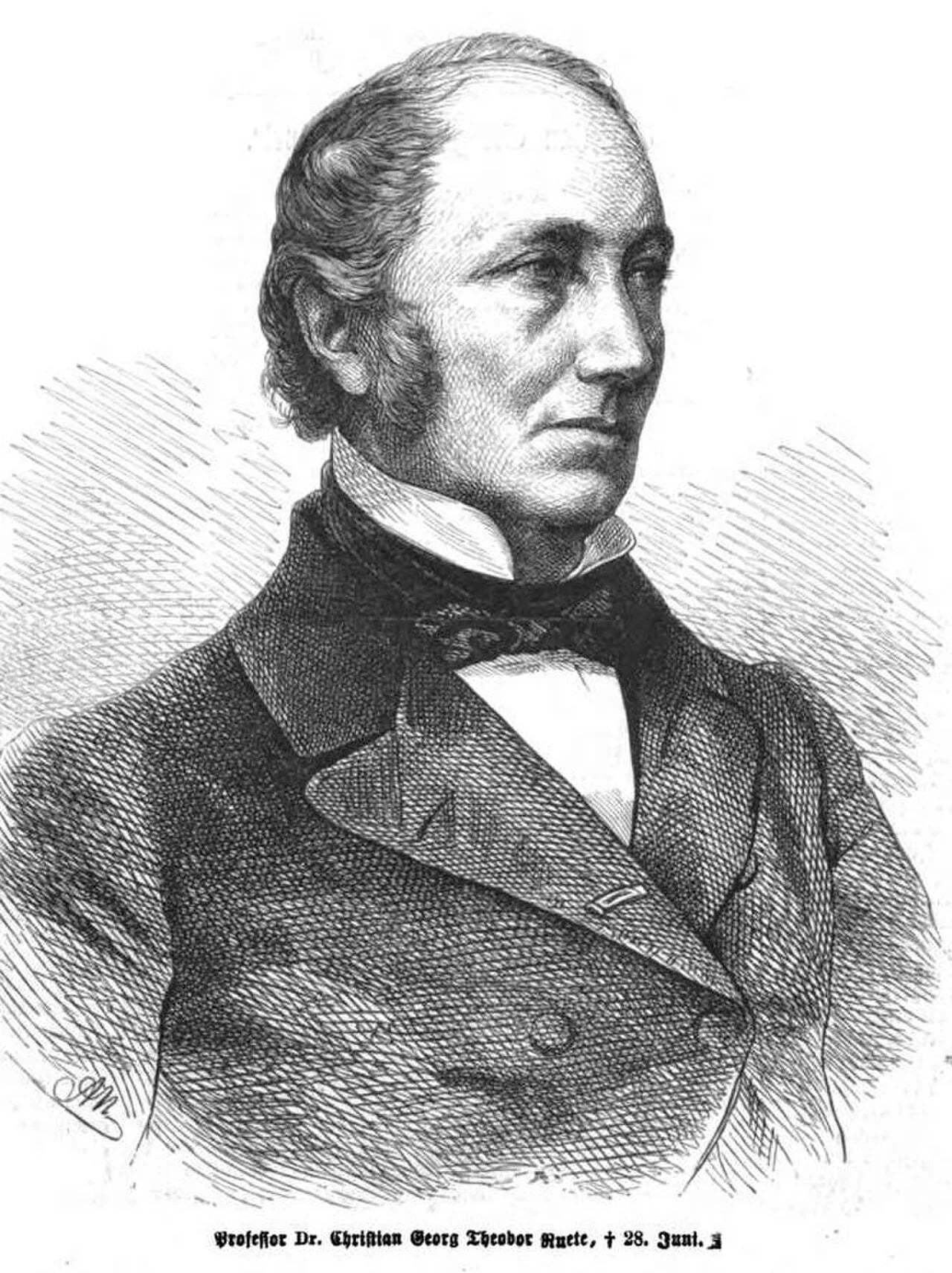 Porträt von Christian Georg Theodor Ruete (1810–1867) – Gedenkseite