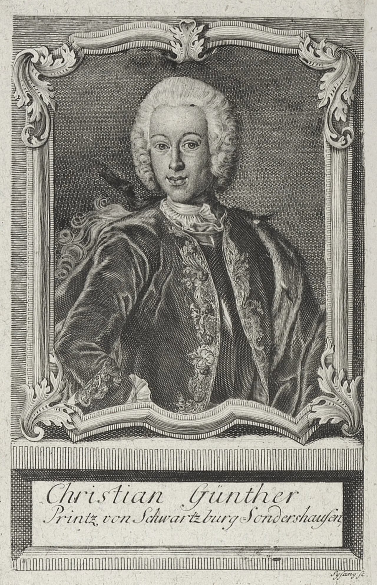 Porträt von Christian Günther III. (1736–1794) – Gedenkseite