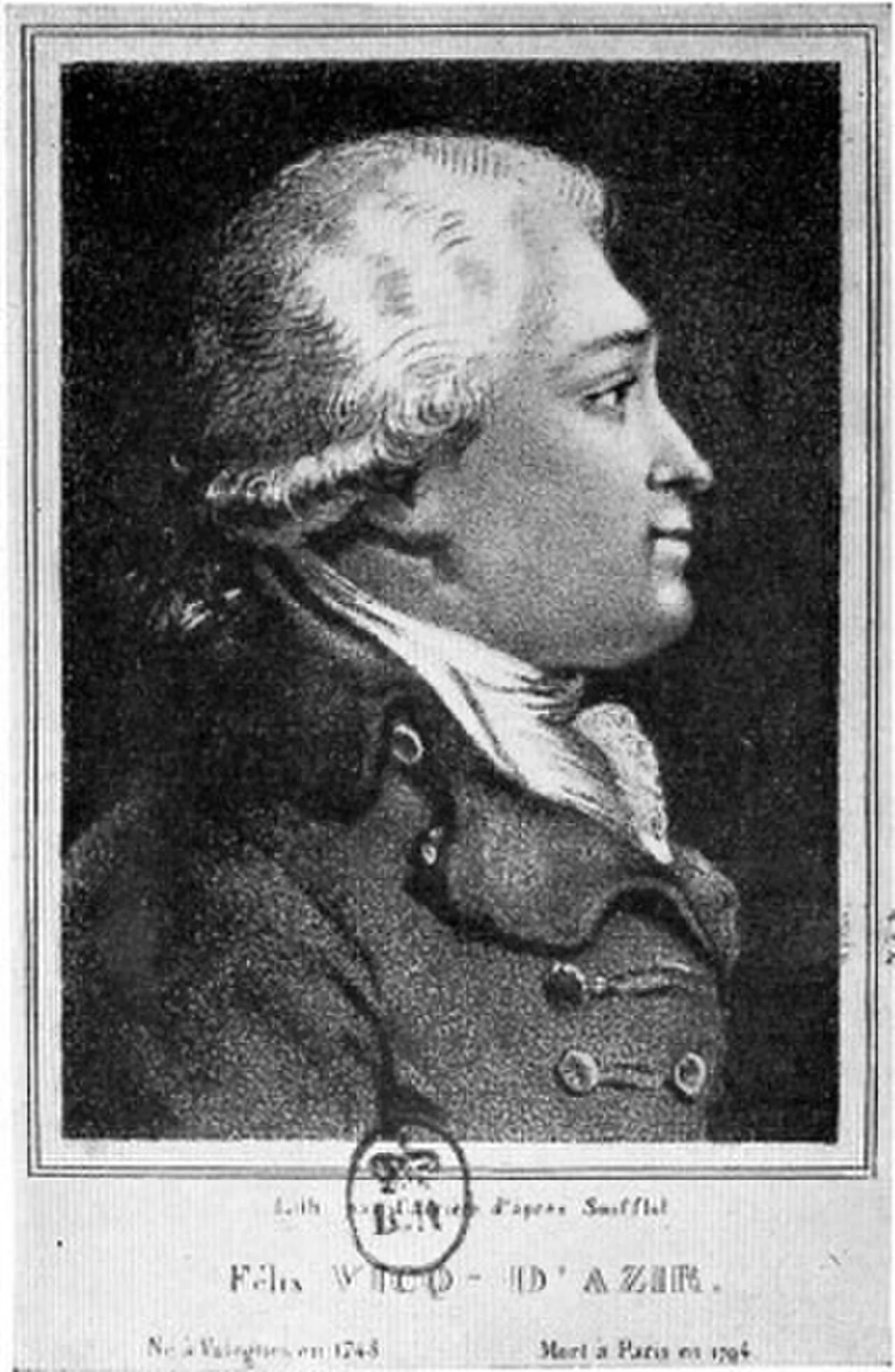 Portrait of Félix Vicq d’Azyr (1748–1794) – memorial page