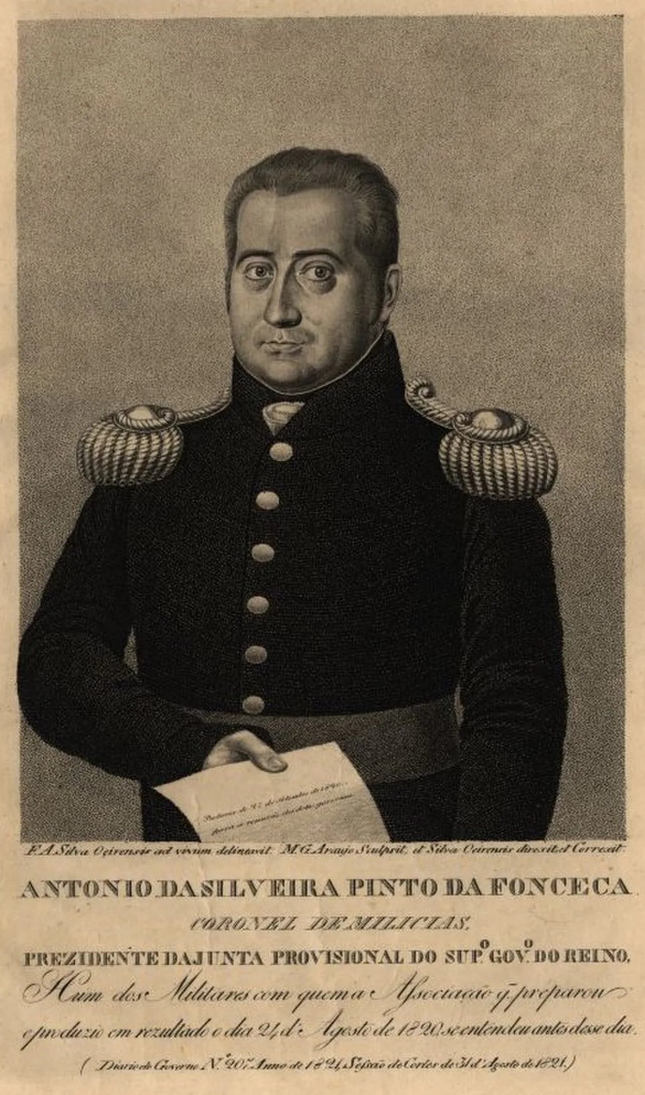 Portrait of António da Silveira Pinto da Fonseca (1770–1858) – memorial page