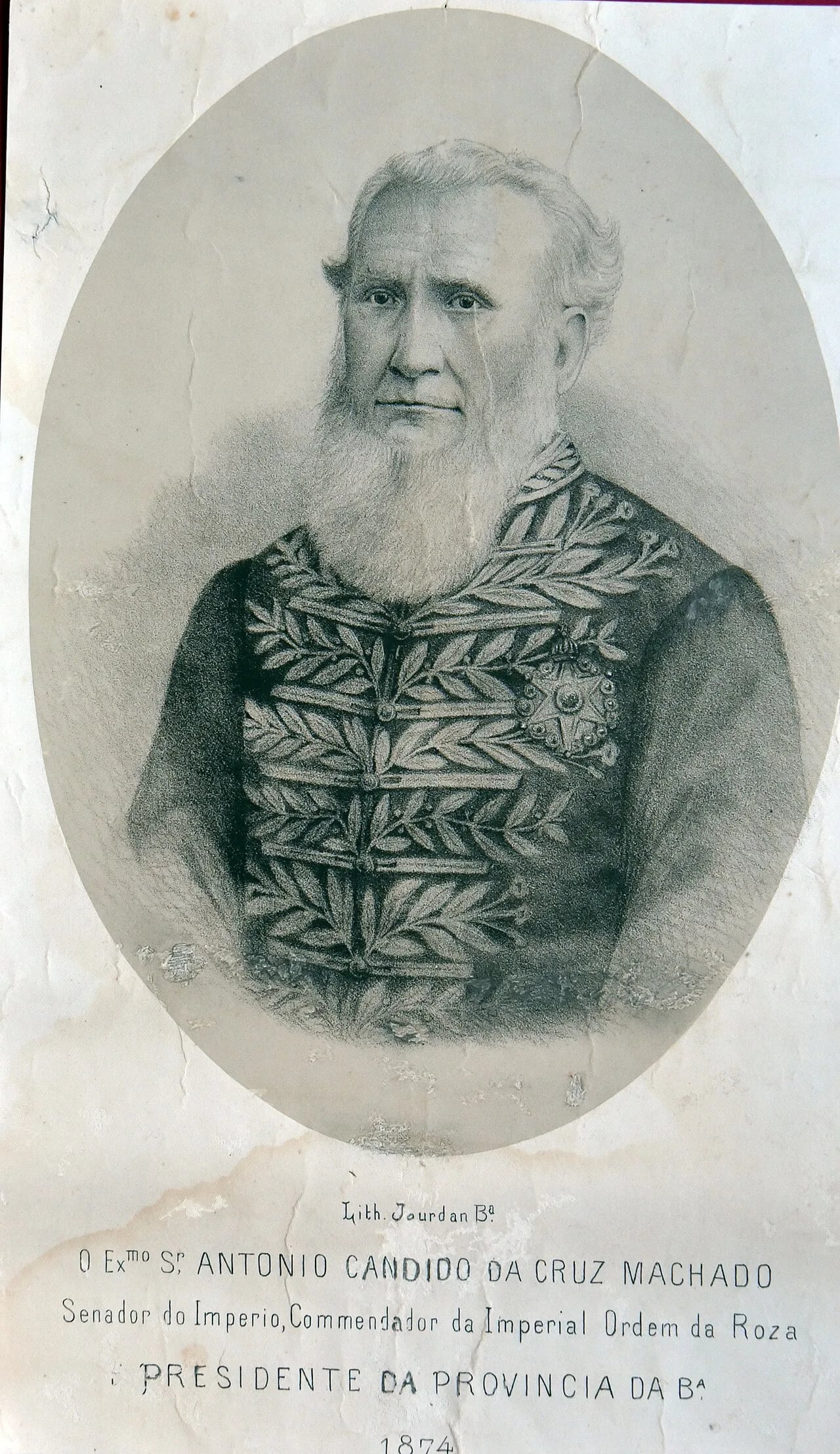 Porträt von Antônio Cândido da Cruz Machado (1820–1905) – Gedenkseite