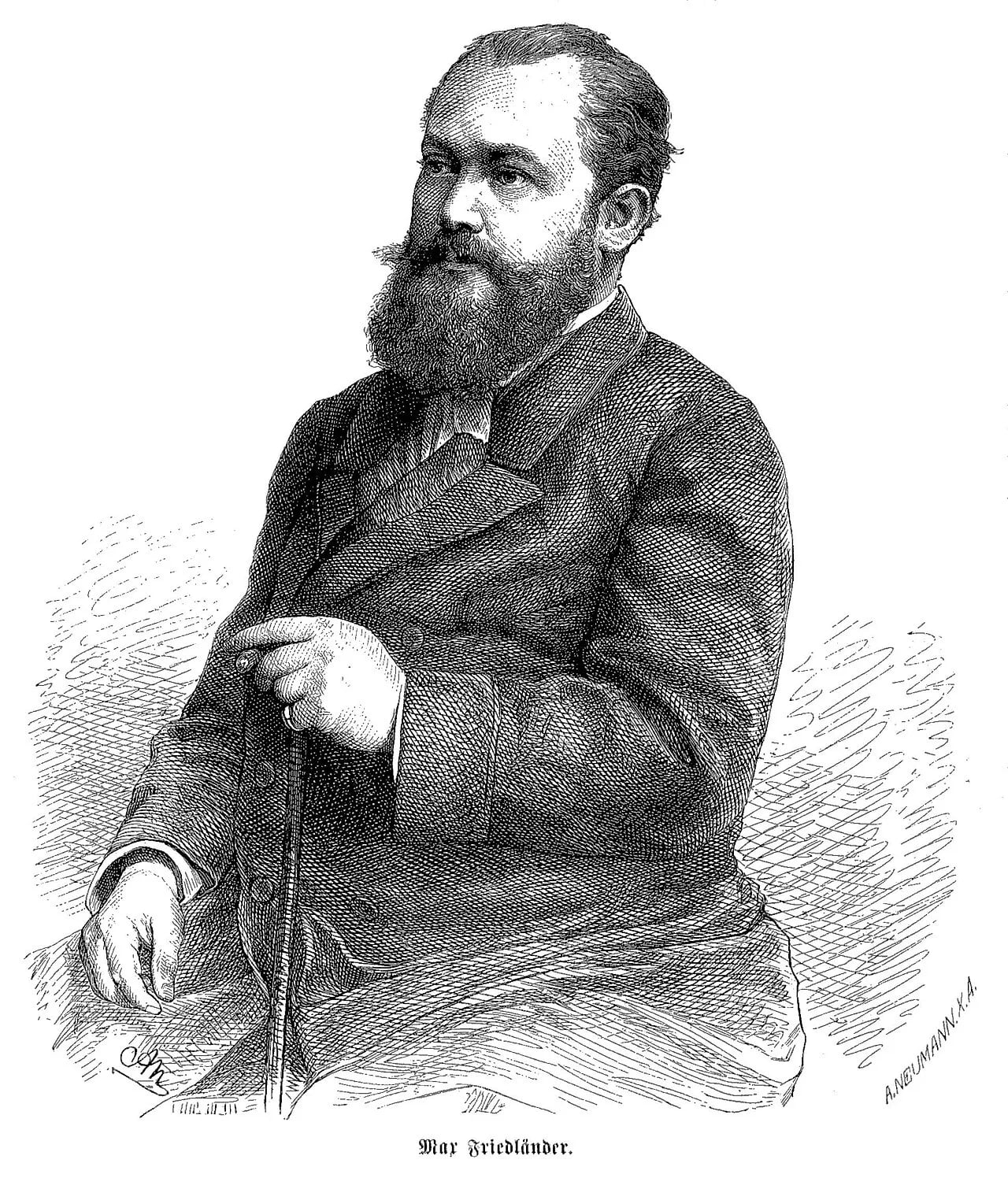 Portrait of Max Friedländer (1829–1872) – memorial page