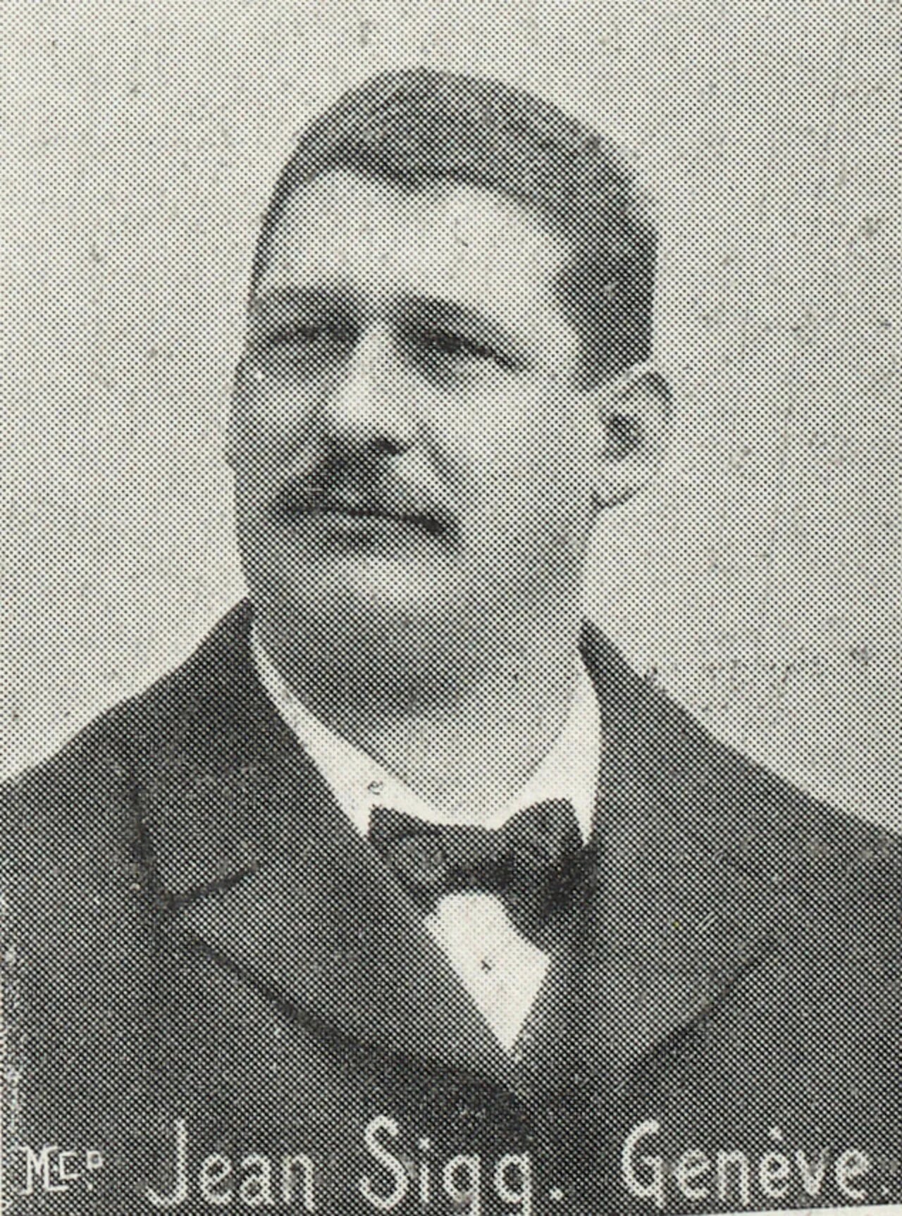 Porträt von Jean Sigg (1865–1922) – Gedenkseite