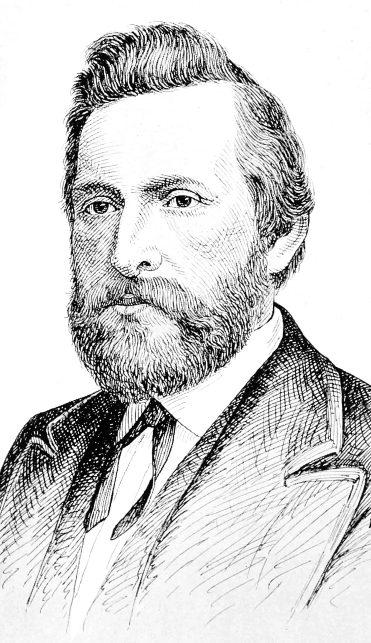 Portrait of James William Abert Wright (1834–1894) – memorial page