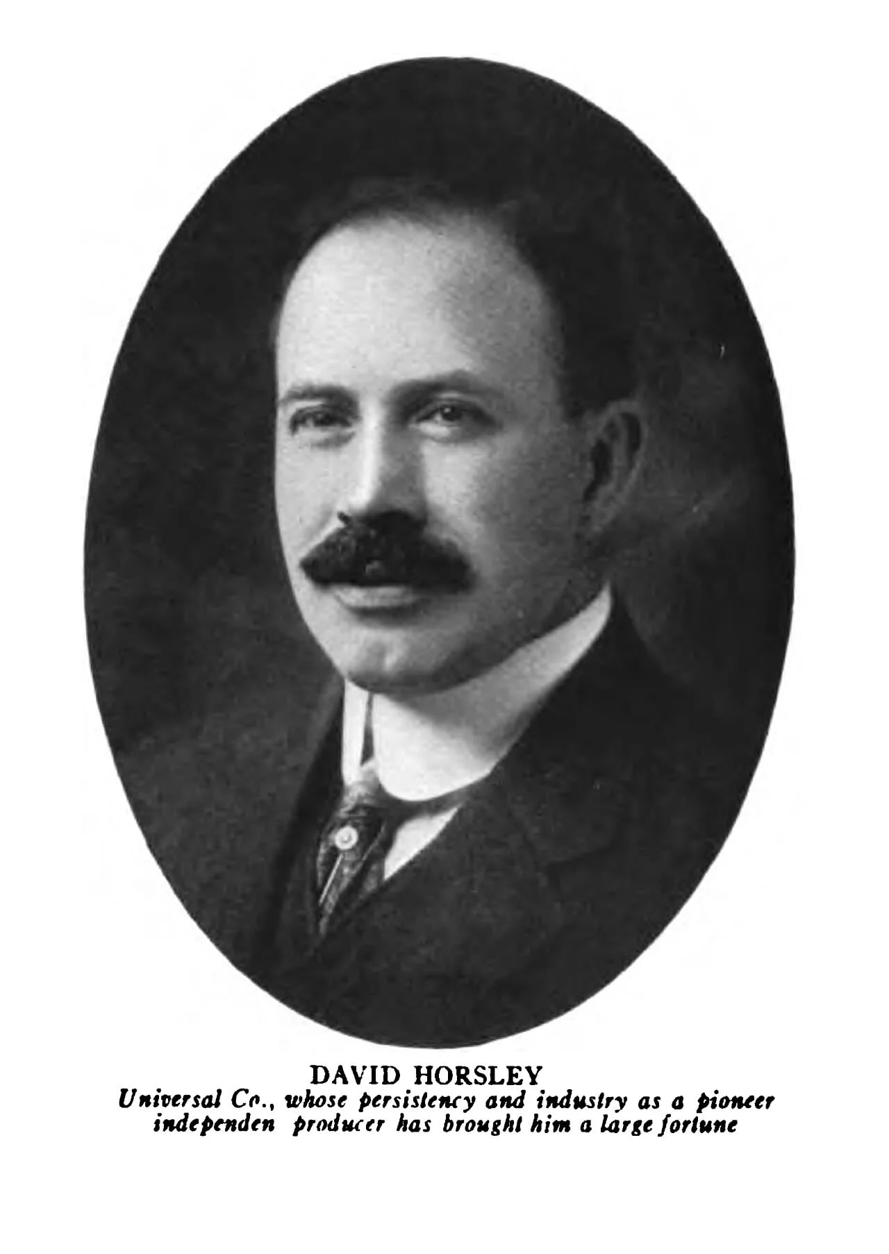 Porträt von David Horsley (1873–1933) – Gedenkseite