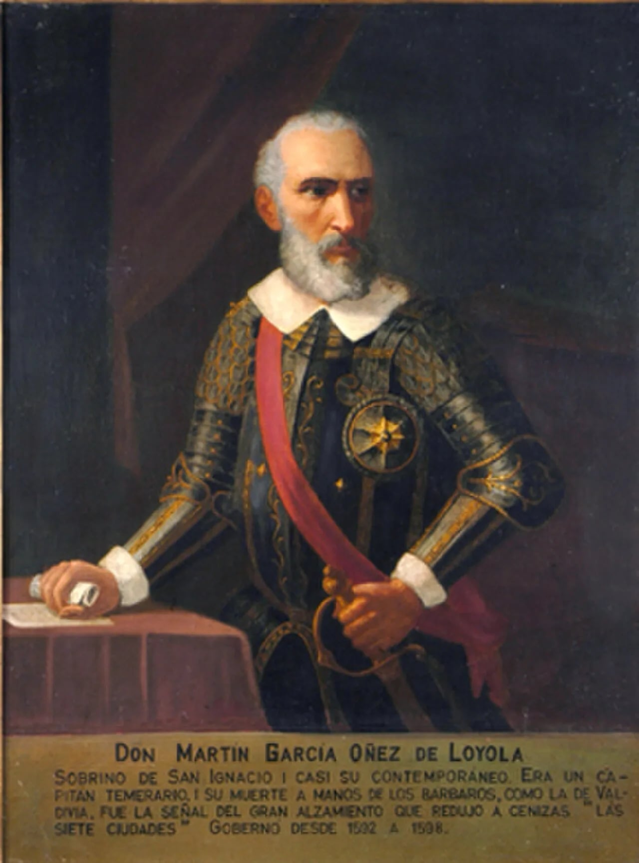 Porträt von Martín García Óñez de Loyola (1549–1598) – Gedenkseite