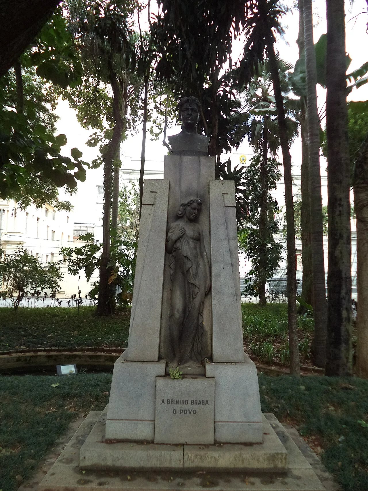 Porträt von Belmiro Ferreira Braga (1872–1937) – Gedenkseite