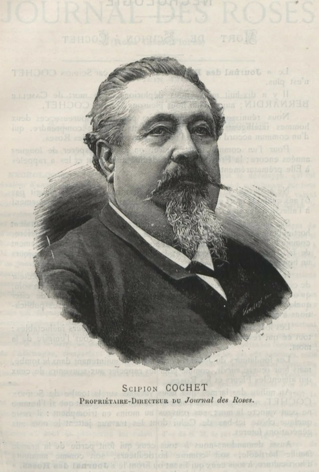 Porträt von Scipion Cochet (1833–1896) – Gedenkseite