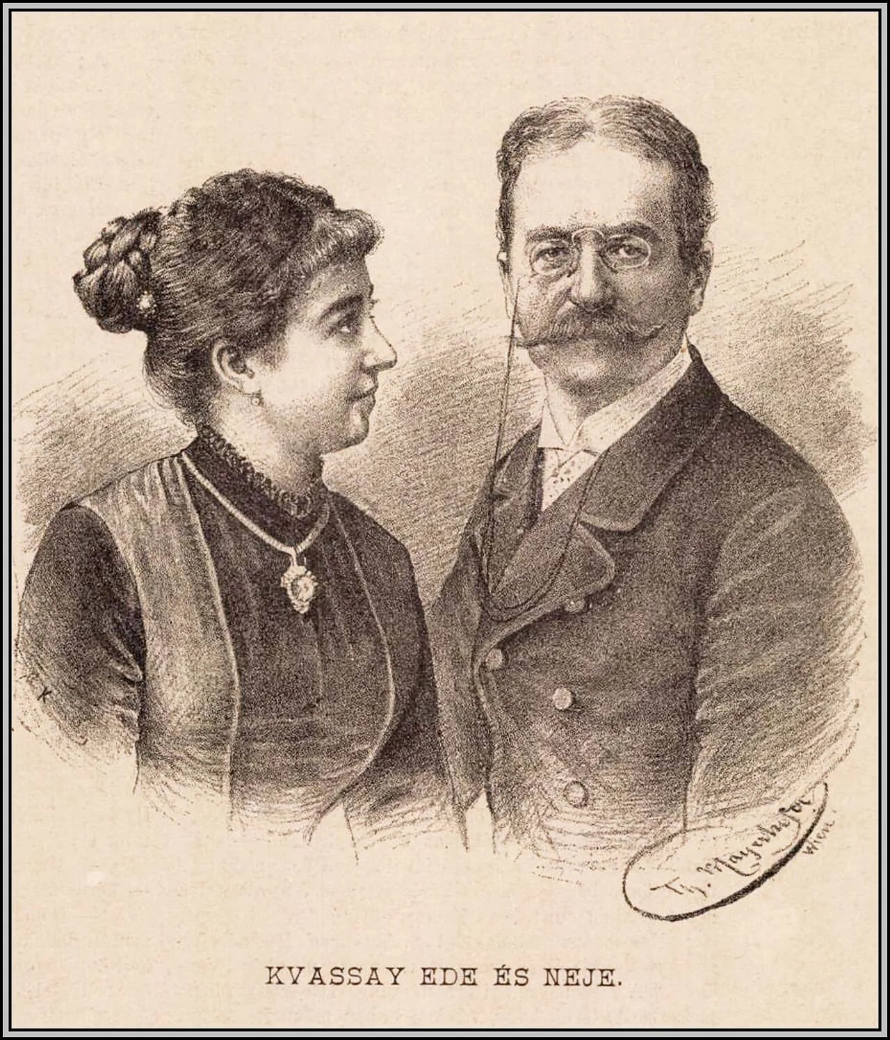 Porträt von Melanie Kun, Kvassayné (1864–1884) – Gedenkseite