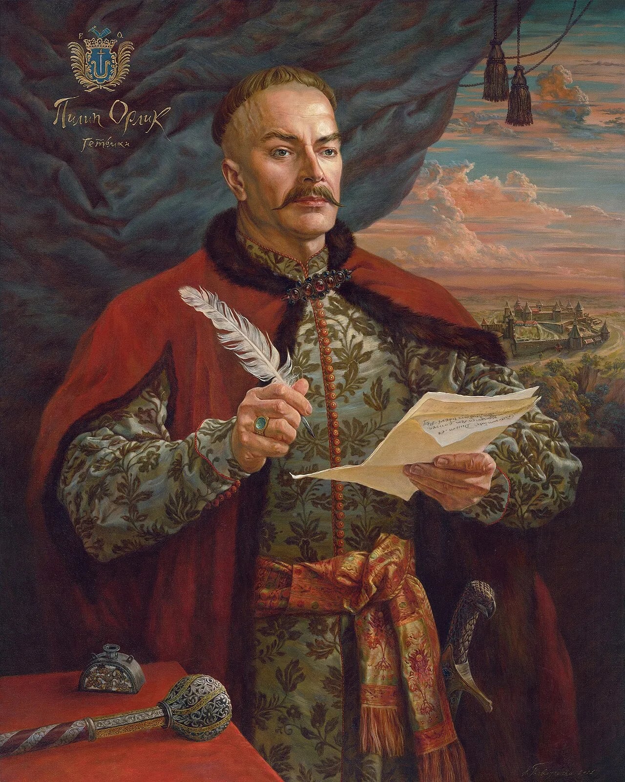 Porträt von Pylyp Orlyk (1672–1742) – Gedenkseite