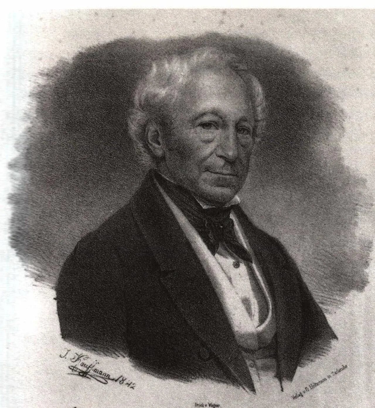 Porträt von Johann Adam von Itzstein (1775–1855) – Gedenkseite