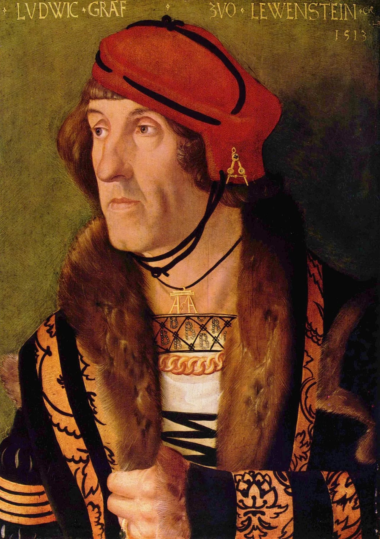 Porträt von Ludwig I. von Löwenstein (1463–1523) – Gedenkseite