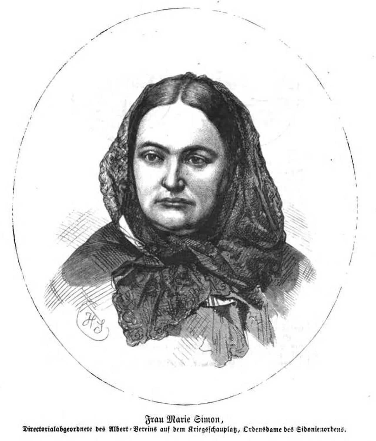 Portrait of Marie Simon (1824–1877) – memorial page