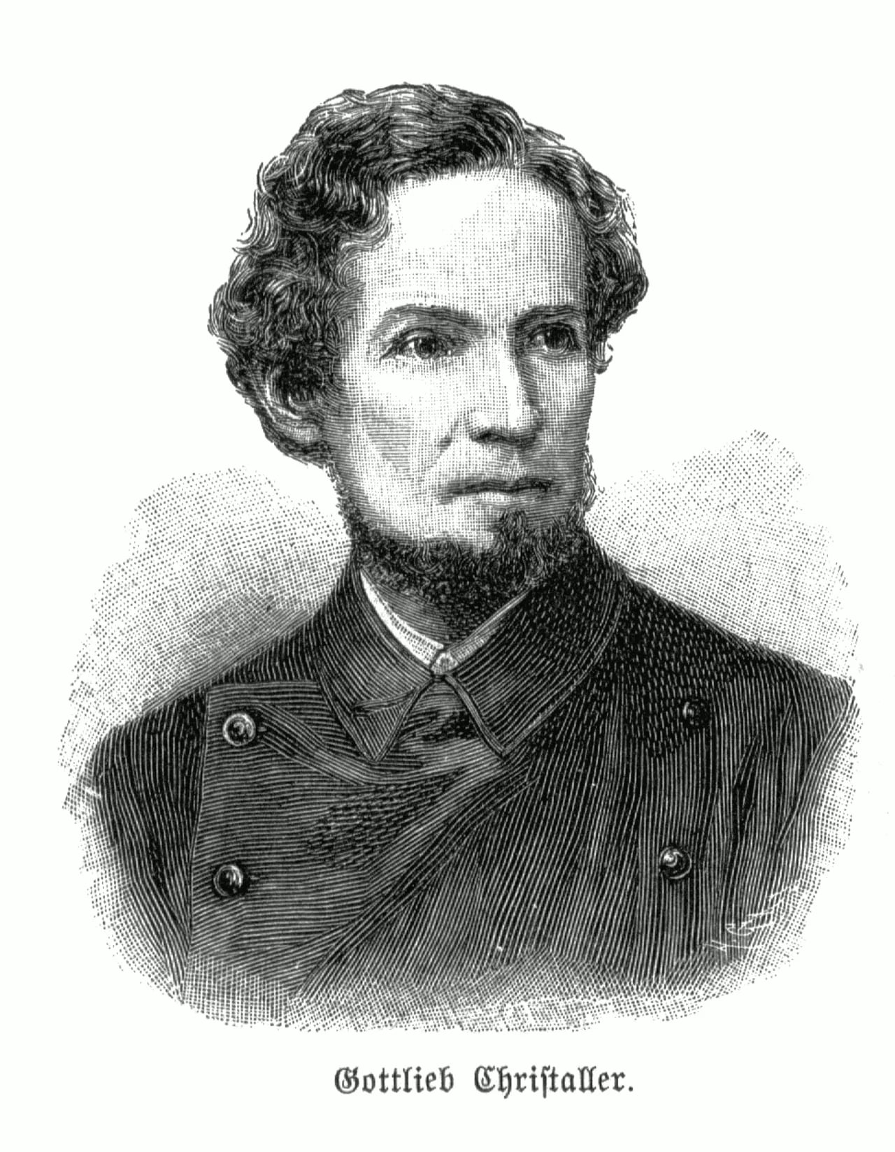 Portrait of Johann Gottlieb Christaller (1827–1895) – memorial page