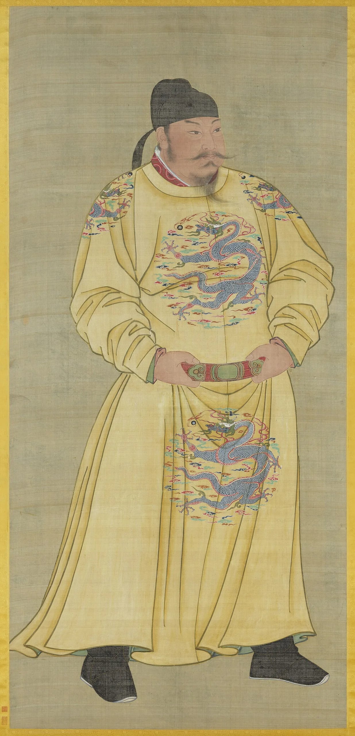 Porträt von Tang Taizong (598–649) – Gedenkseite