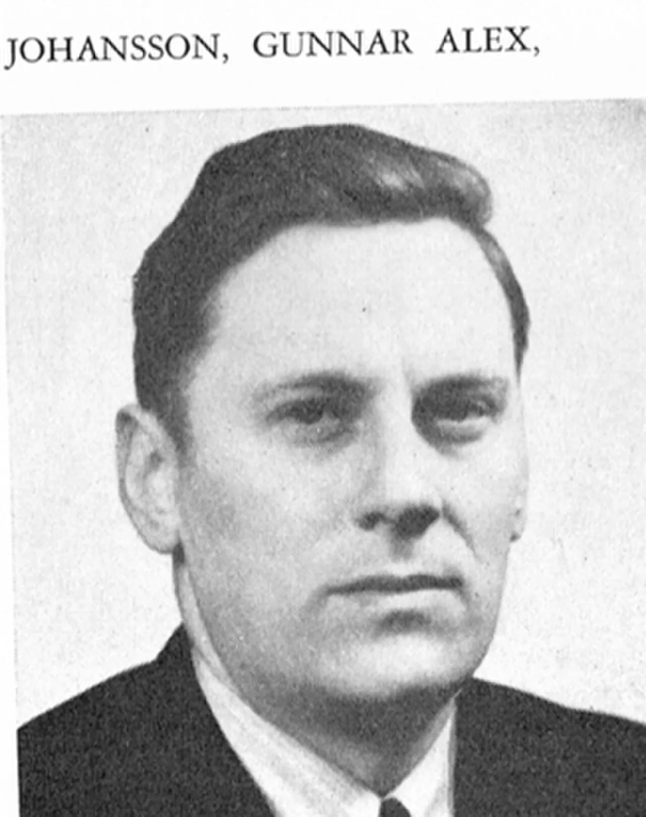 Porträt von Gunnar Johansson (1915–2001) – Gedenkseite