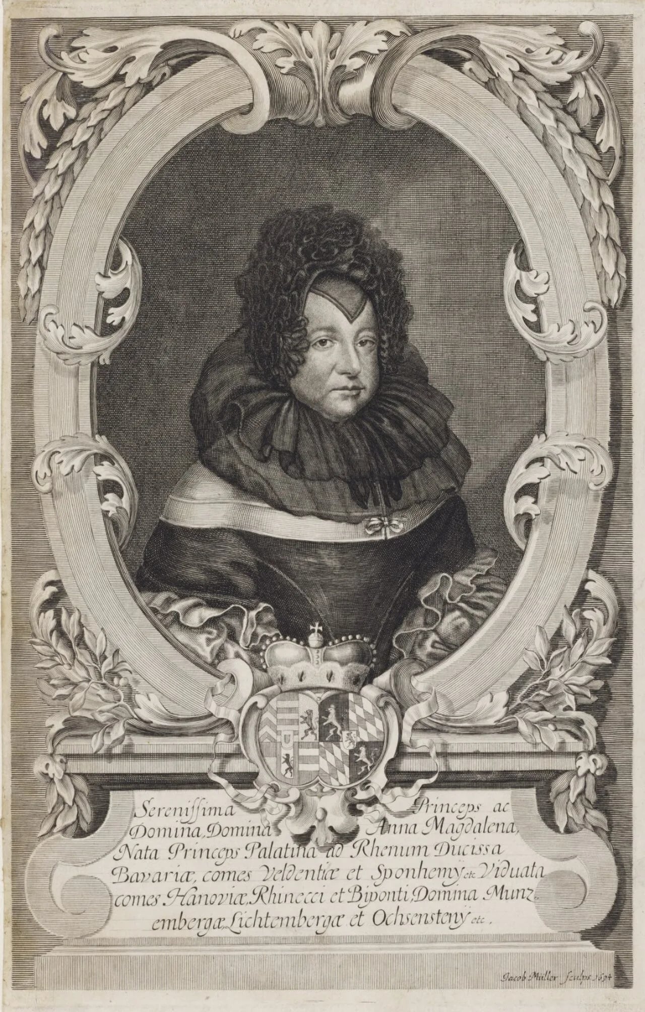 Portrait of Anna Magdalena von Pfalz-Birkenfeld-Bischweiler (1640–1693) – memorial page