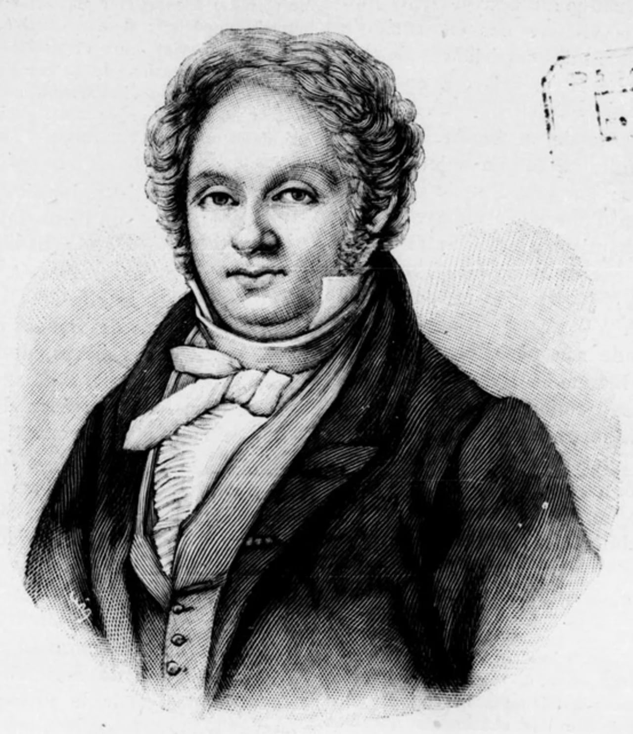 Porträt von Achille de Jouffroy (1785–1859) – Gedenkseite