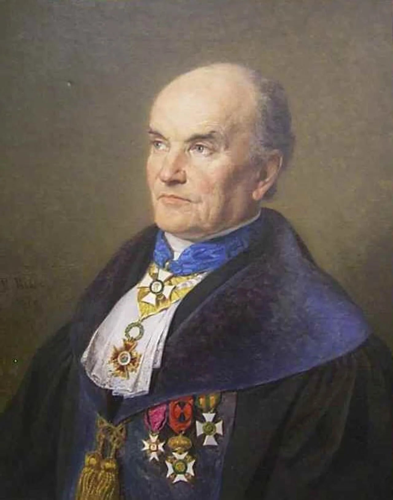 Porträt von Adelbert von Keller (1812–1883) – Gedenkseite