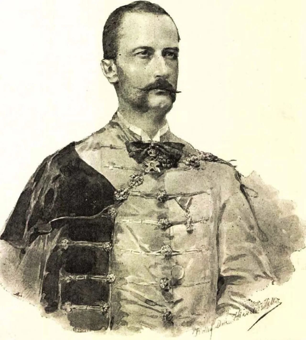 Porträt von Ede Reiszig (1848–1908) – Gedenkseite