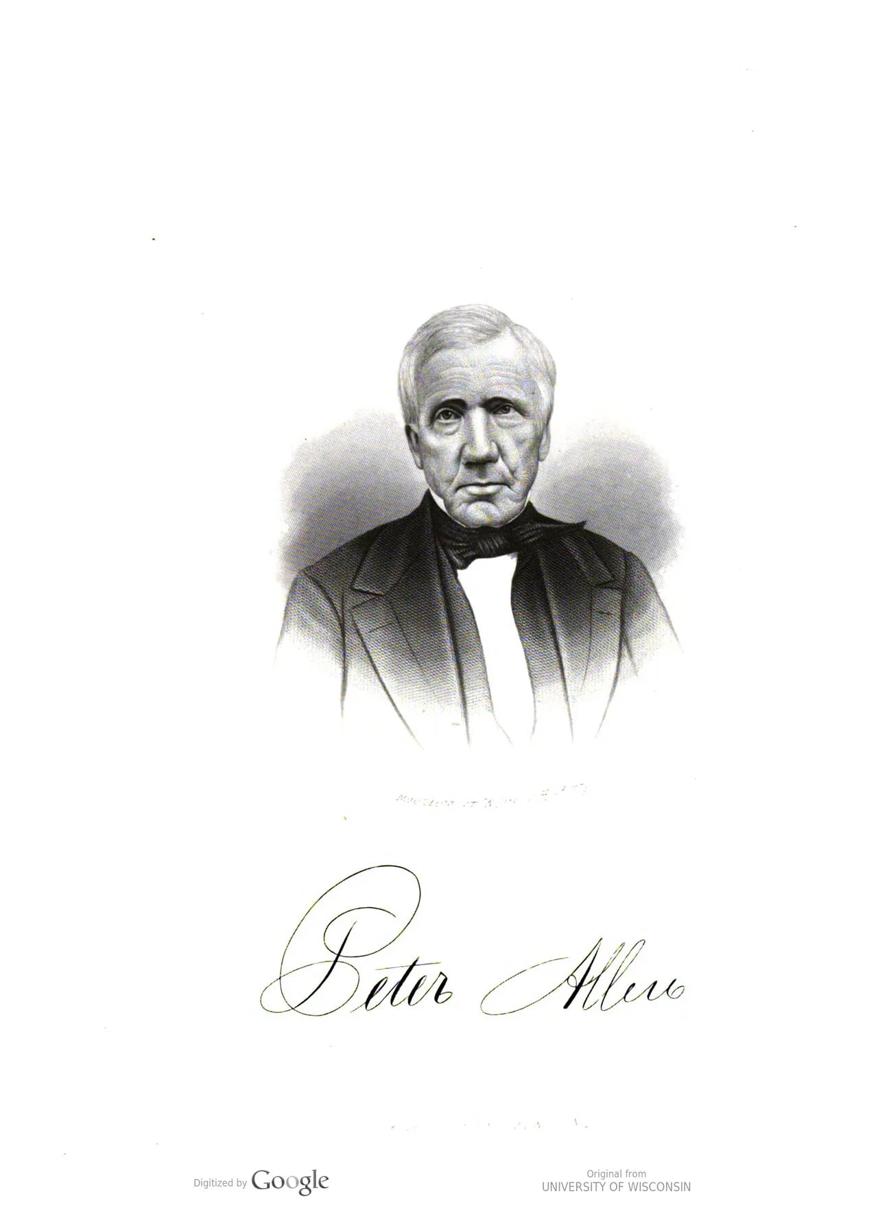 Portrait of Peter Allen (1787–1864) – memorial page