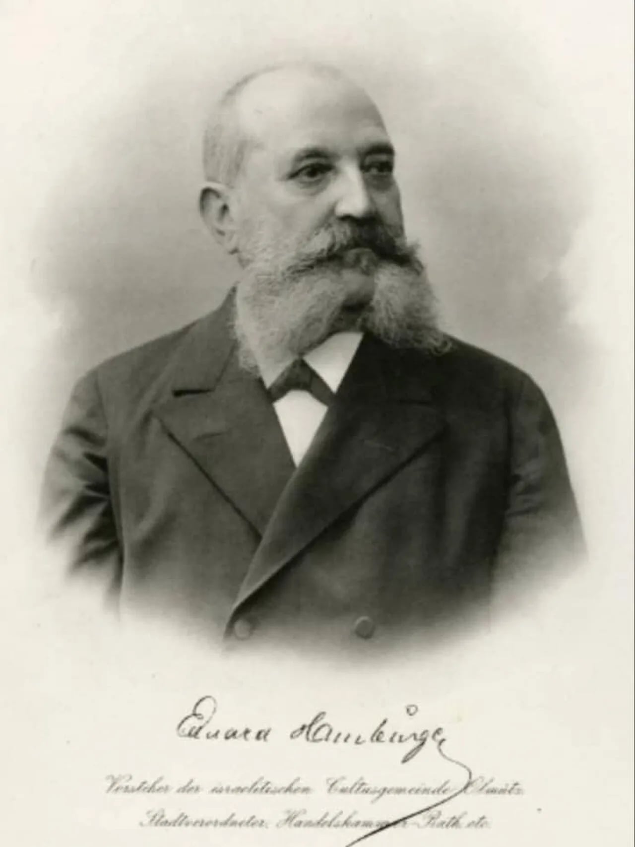 Portrait of Eduard Hamburger (1834–1901) – memorial page