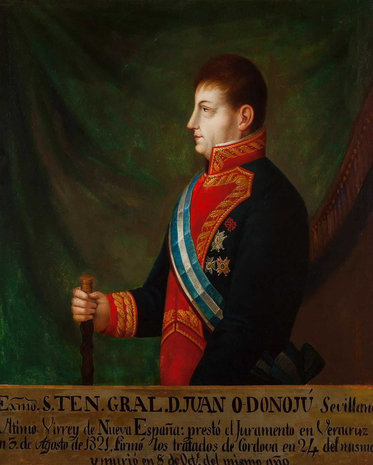 Porträt von Juan O’Donojú (1762–1821) – Gedenkseite