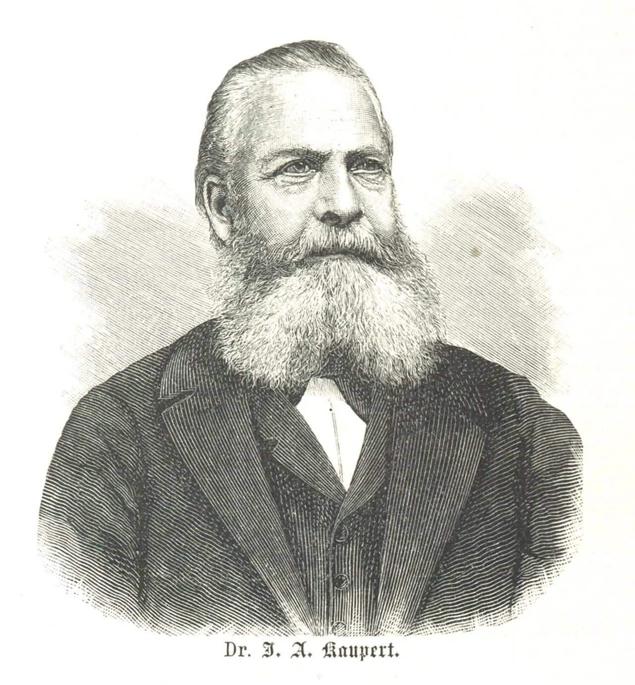 Porträt von Johann August Kaupert (1822–1899) – Gedenkseite
