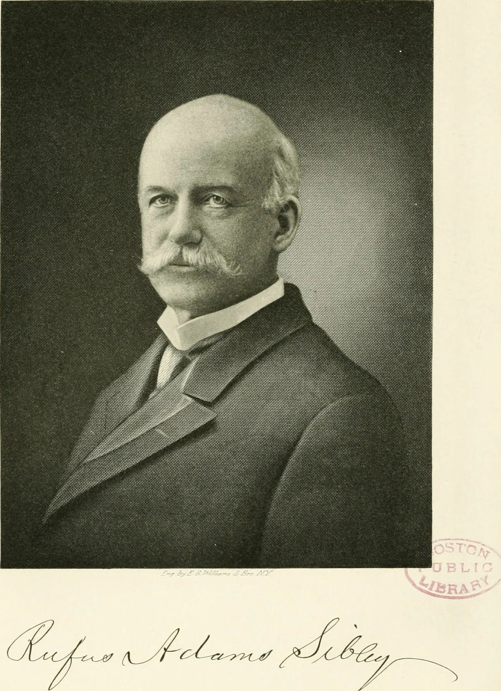 Porträt von Rufus Sibley (1841–1928) – Gedenkseite