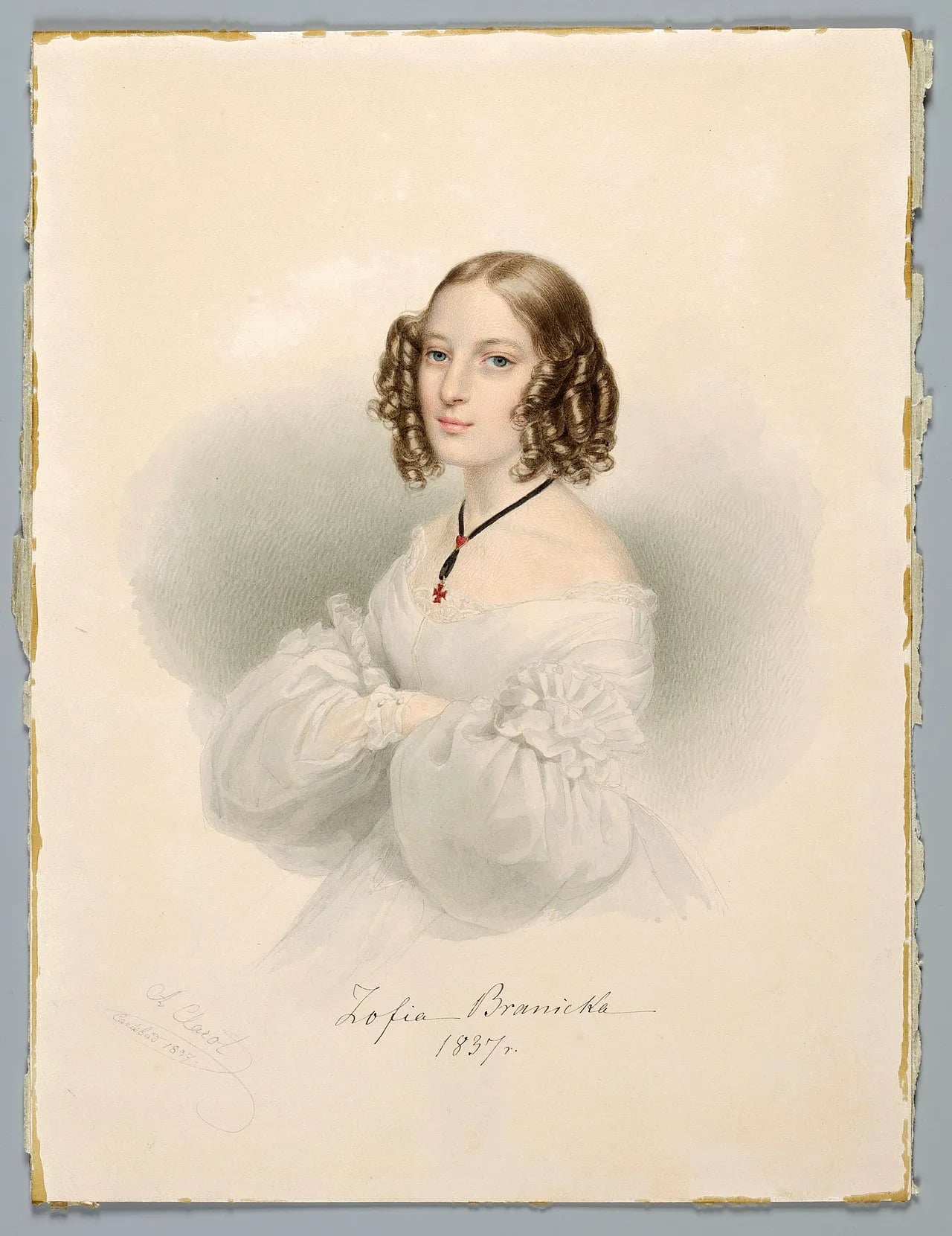 Porträt von Zofia Branicka (1821–1886) – Gedenkseite