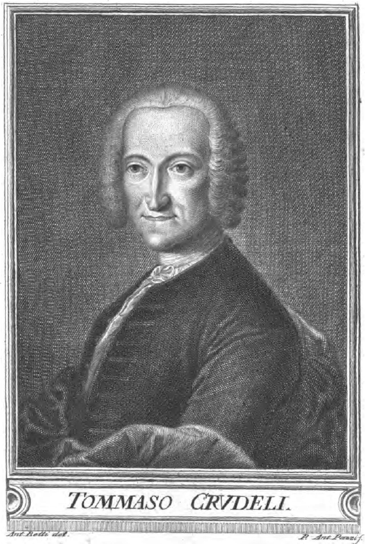 Porträt von Tommaso Crudeli (1702–1745) – Gedenkseite