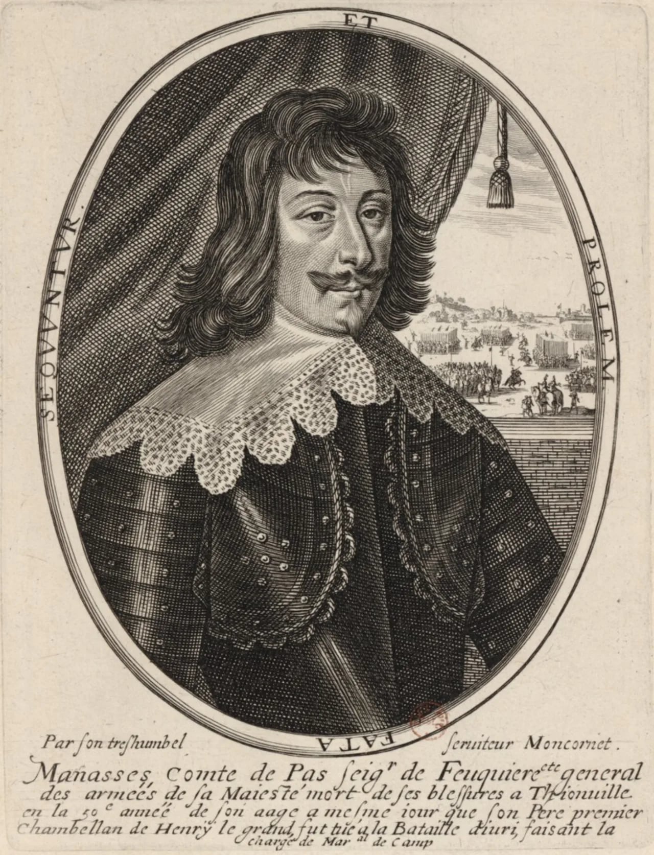 Portrait of Manassès de Pas (1590–1640) – memorial page