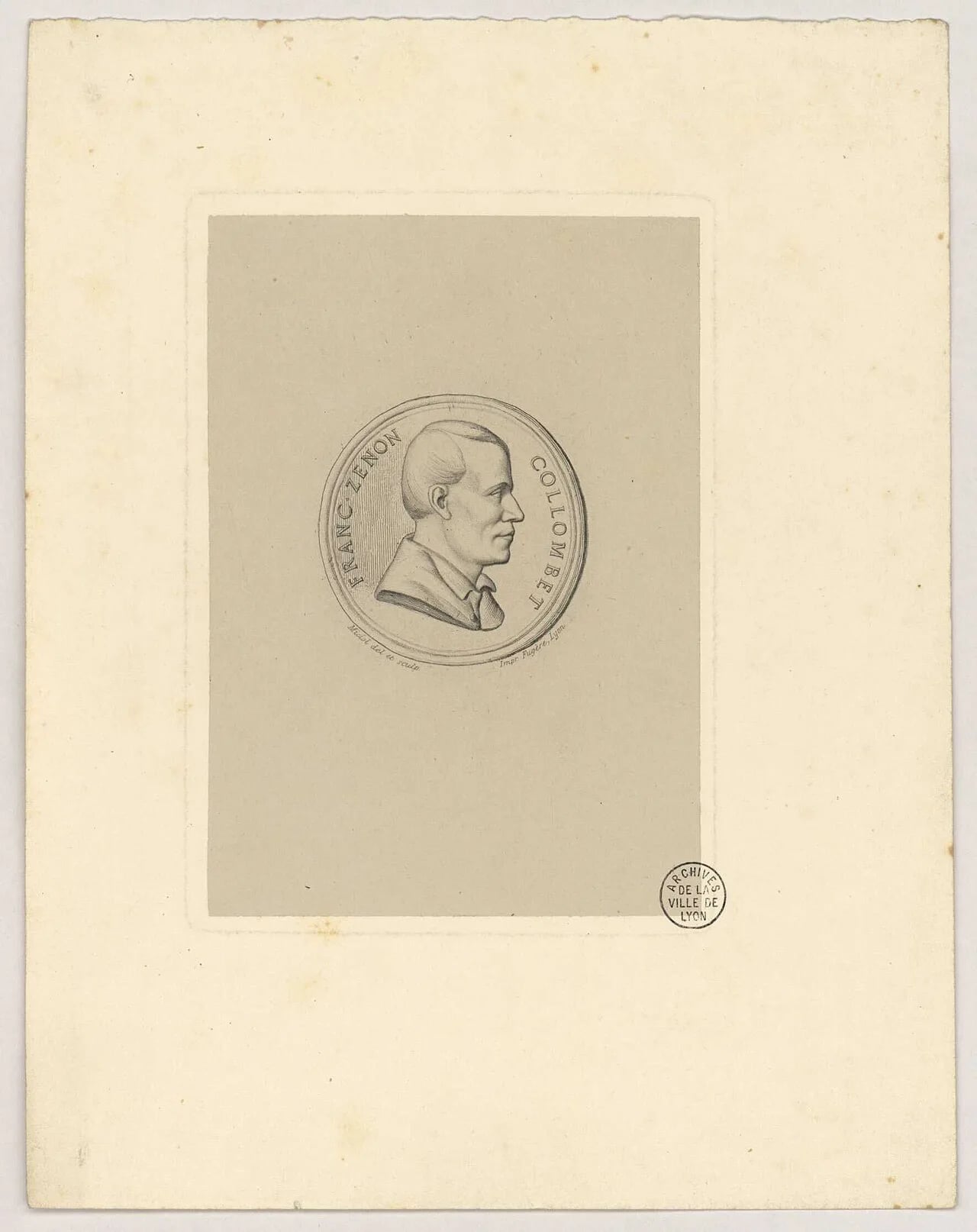 Portrait of François Zénon Collombet (1808–1853) – memorial page