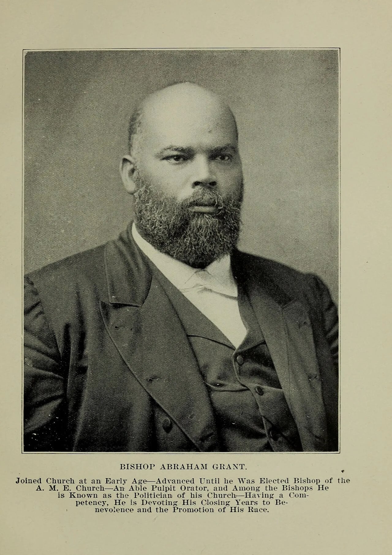Porträt von Abraham Grant (1848–1911) – Gedenkseite